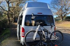 Toyota Hiace with bike carrier