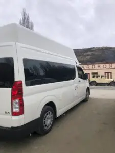 BANZ Gen 6 Grande campervan parked at the Cardrona pup